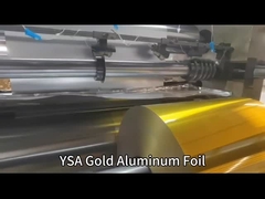 8011 Złota folia aluminiowa rolka żywnościowa 35 mikron folia aluminiowa w rolce Jumbo folia aluminiowa rolka