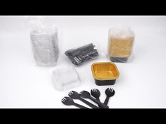 Miejscowe, czarne, gładkie, foliowe patelnie do pieczenia, mini, jednorazowe patelnie na ciastka