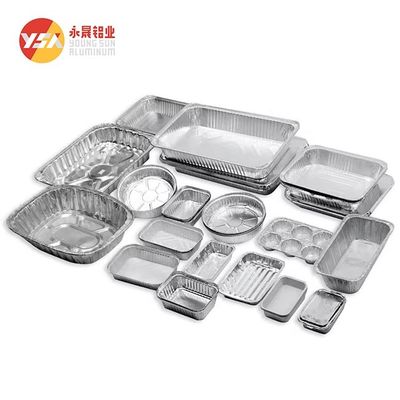 Food Grade Disposable Takeaway Food Container Aluminum Foil Bowls Lunch Box