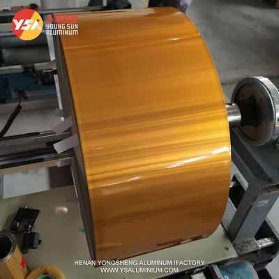 Golden Food Grade Aluminum Foil Roll Chocolate Packaging Fresh Moisture Proof