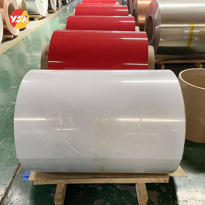 Powłoka PVDF 1100 3003 3004 3105 5052 Kolor cewki aluminiowej Rolka o wysokiej wytrzymałości