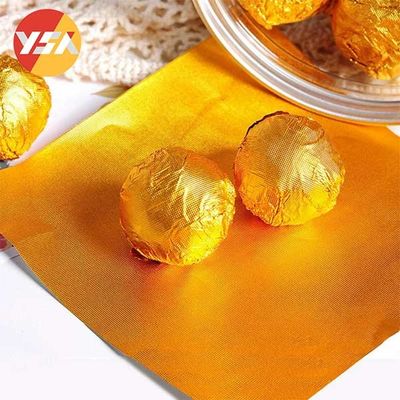 Flame Retardant Oil Proof Embossed Aluminum Foil Roll 1000 3000 8000 Silver Gold Series