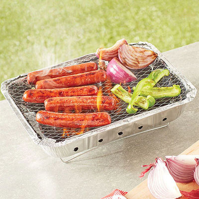 Mini Outdoor Przenośny Jednorazowy Grill Węglowy Narzędzie Camping Picnic Grill