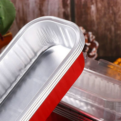 7oz gładki folia ścienna ciasto kubek jednorazowa tacka do piekarni prostokątne folia aluminiowa pojemnik