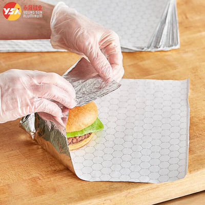 Folia hamburgerowa Hexagon Honeycomb Paper Laminated Aluminium Foil Burger Wrap