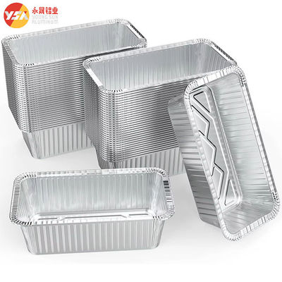 Nr 6A Recyklingowa folia aluminiowa Mini Pan Pan 670ml Jednorazowa tablica folia aluminiowa pojemnik z plastikową pokrywą