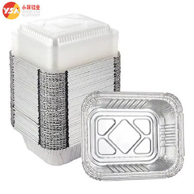 F1 8342 450 ml Jednorazowa pojemnica z folii aluminiowej do jedzenia z pokrywą