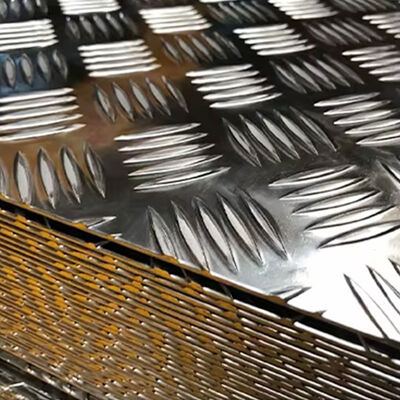Embossed Aluminium Diamond Sheet 1060 1100 3003 5052 5754 Tread Aluminum Checker Plate