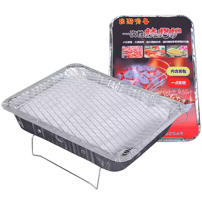 Aluminiowy grill grillowy jednorazowe patelnie grillowe metalowe siatki stojak aluminiowy