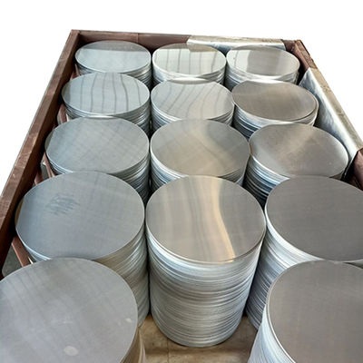 Wykończenie surowe Okrągła płyta aluminiowa 1050 HO Naczynia kuchenne Rozmiar na zamówienie Wysoka płaskość Krawędzie bez zadziorów Klasa spożywcza