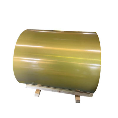 Malowana aluminiowa cewka powlekana kolorem PE 3004 H24 Złoty kolor