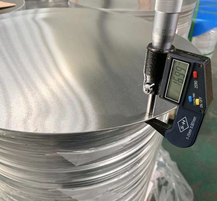 1060 H18 Aluminum Circle Disk Plate 1100 1050 3003 Pan Cookware Custom Diameter High Flatness Burr Free Edge Food Grade