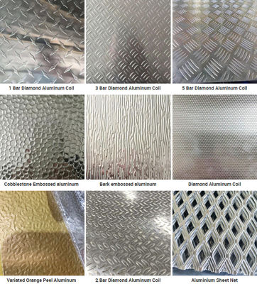 Wykrawanie Wytłaczana blacha aluminiowa Mill Edge Diamond